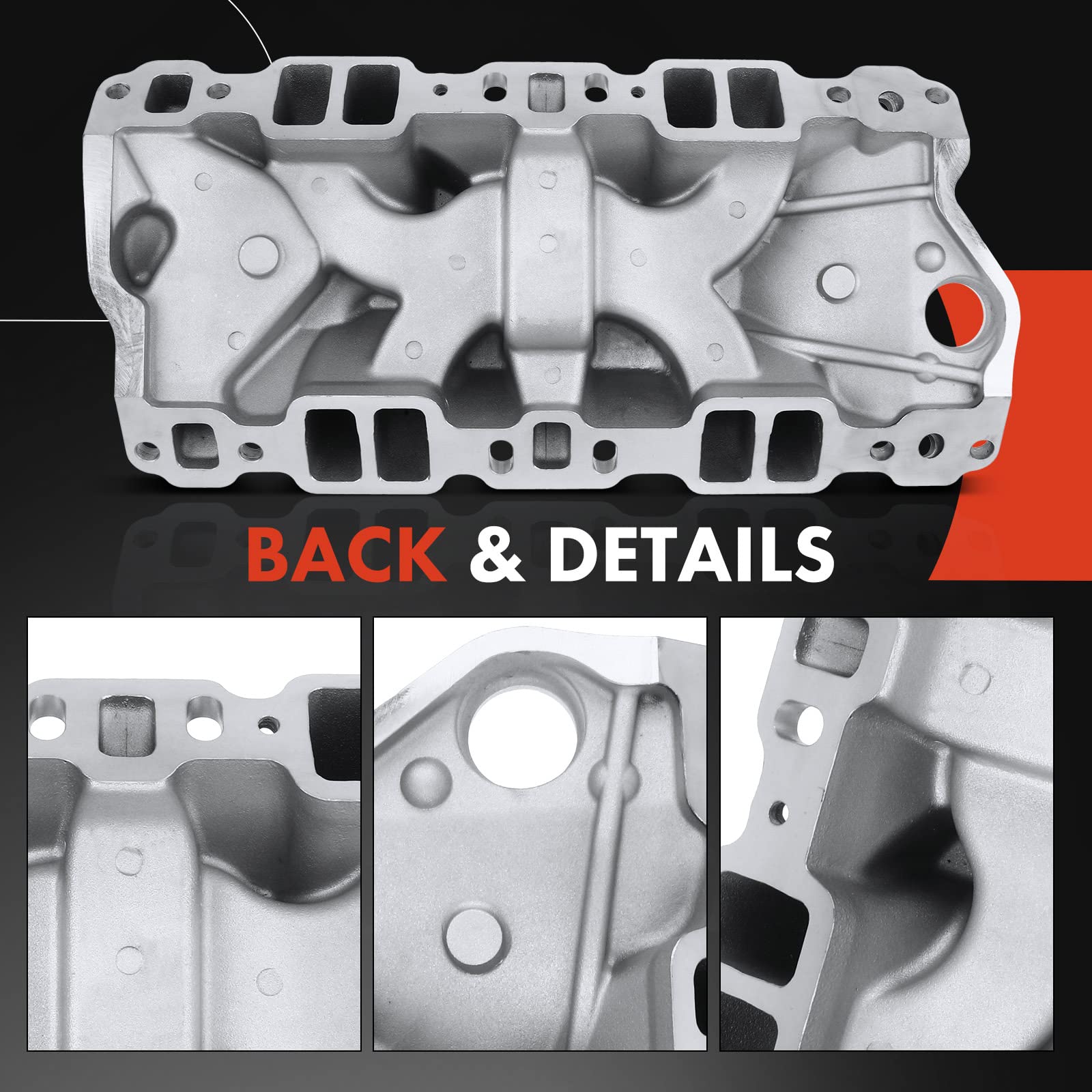 A-Premium Dual Plane High Rise Intake Manifold Compatible with Chevy ...
