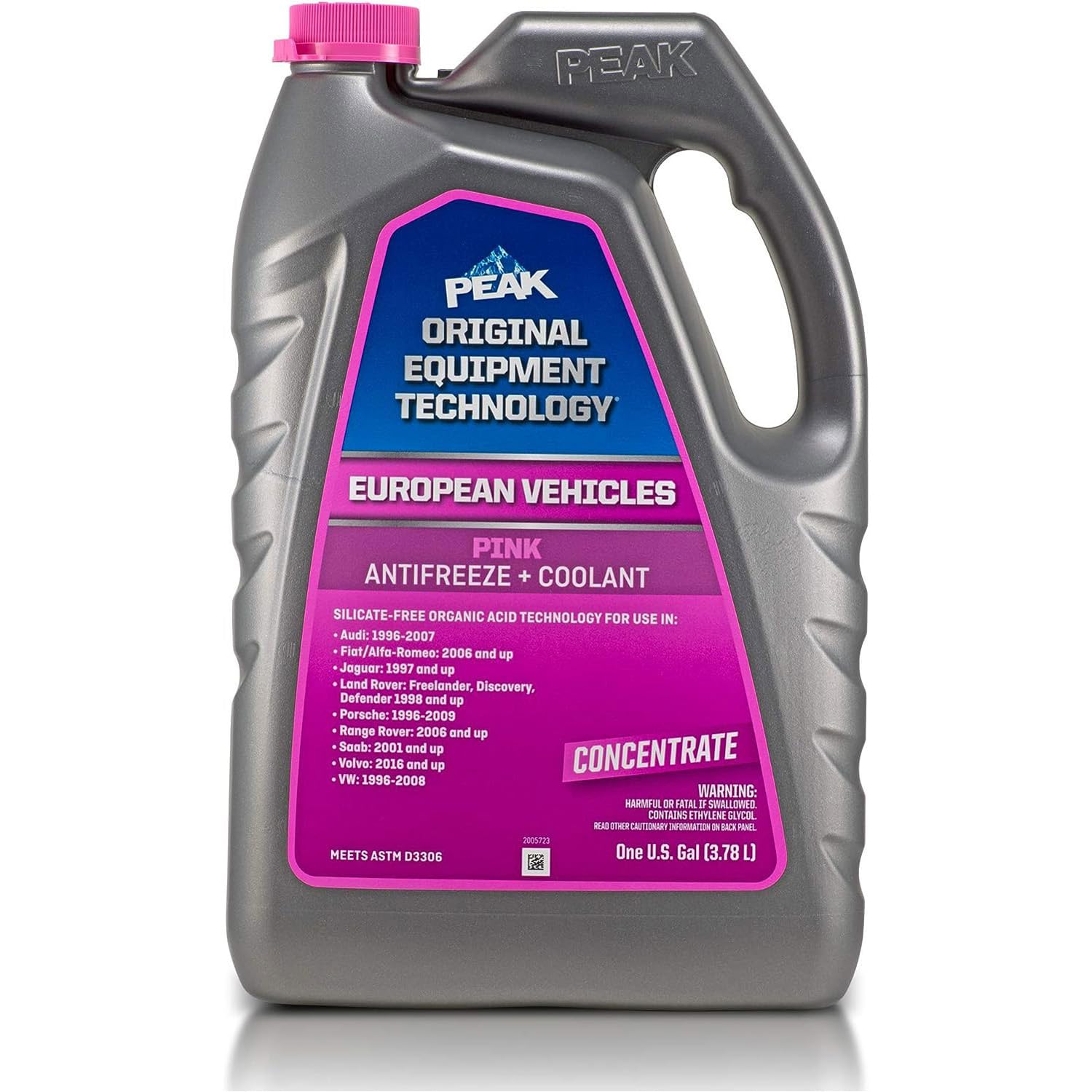 Part Synergy Replacement for Concentrate Antifreeze + Coolant for European Vehicles - PINK - 1 Gal. Fits 1996 Porsche 911 Carrera 4S 6 Cyl 3.6L