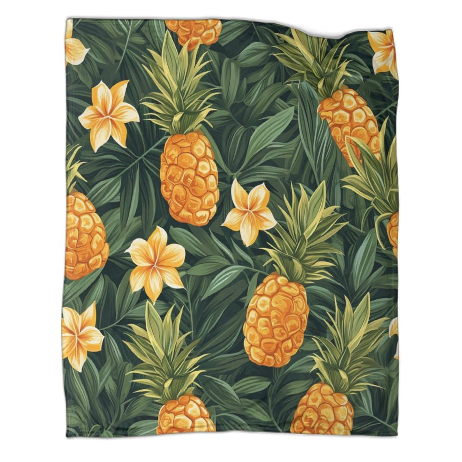 Coperta morbida in pile di flanella, con ananas, regalo di compleanno per amici, famiglia, regalo di Natale per amici e partner, coperta natalizia per divano e letto, 150 x 200 cm