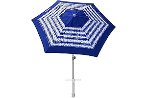 AMMSUN Beach Umbrella - Ultimate UV Protection for Your Seaside Adventures