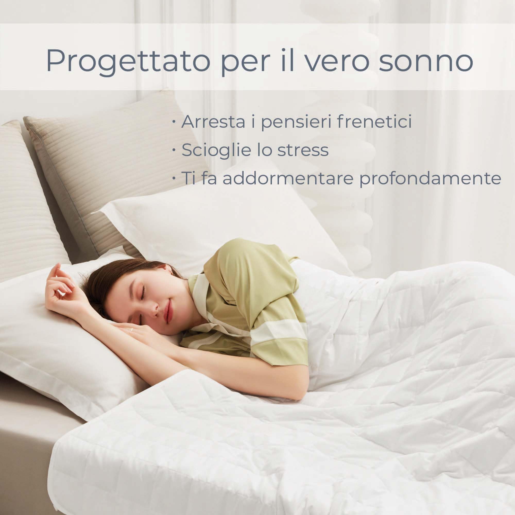 Degrees of Comfort Coperta pesante 135x200cm 7kg, terapeutica anti-stress 100% cotone, pesante, per adulti. Migliora il sonno, riduce lo stress