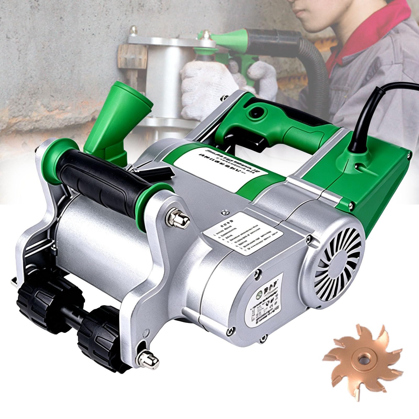 Máquina Ranuradora Eléctrica de Pared, cortadora ladrillos ligera 25MM