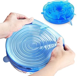 Home-Brand Home Brand Silicone Stretch Lids 6 Pack