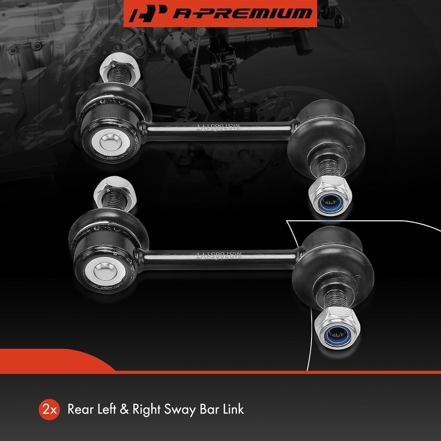 A-Premium 2 x Rear Sway Bar Links Stabilizer Bar Links, Compatible with Mazda 6 2009 2010 2011 2012 2013