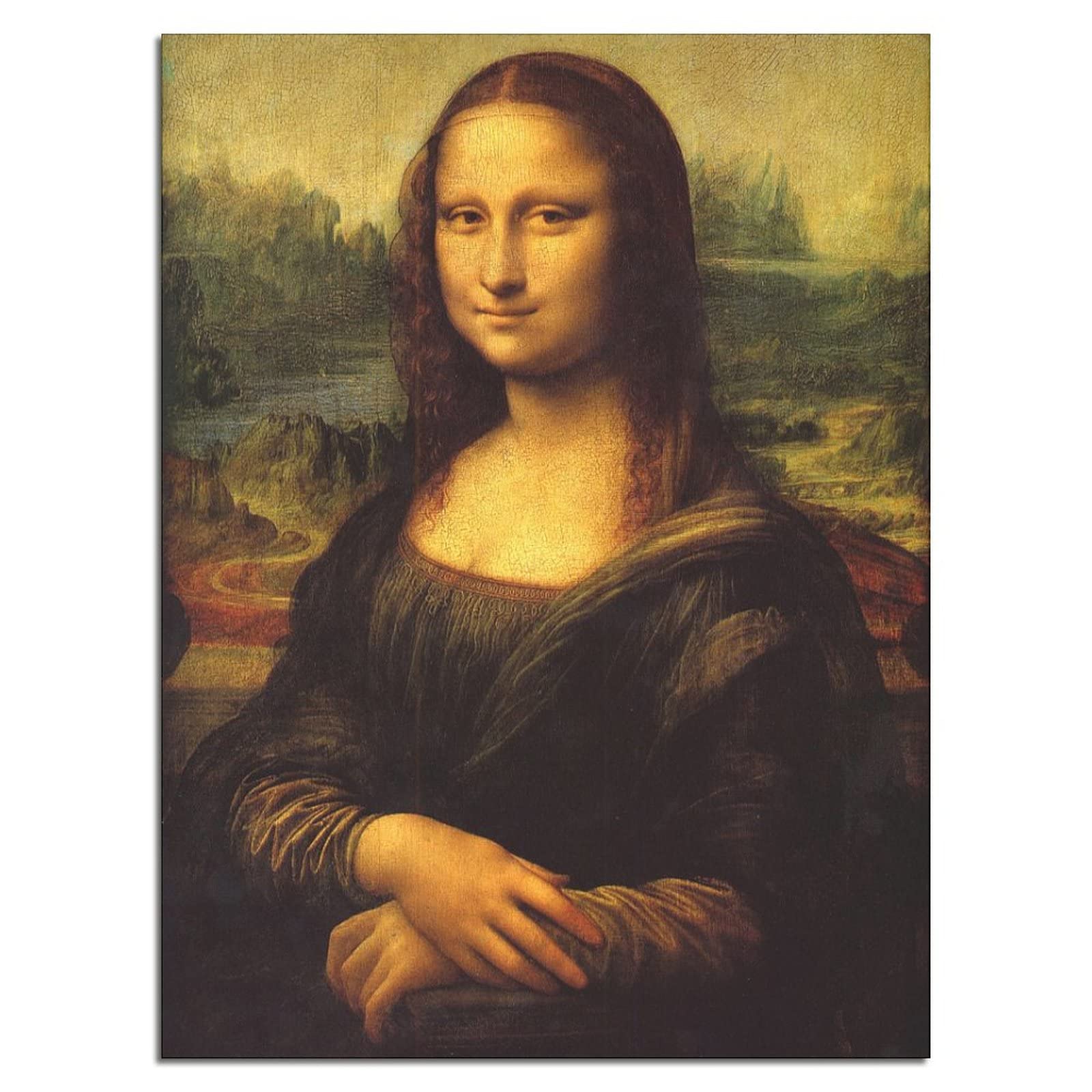 Mona Lisa Leonardo Da Vinci Canvas Wall Art Print Poster Picture Modern Home Room Decor 16x20inchs(40x50cm)