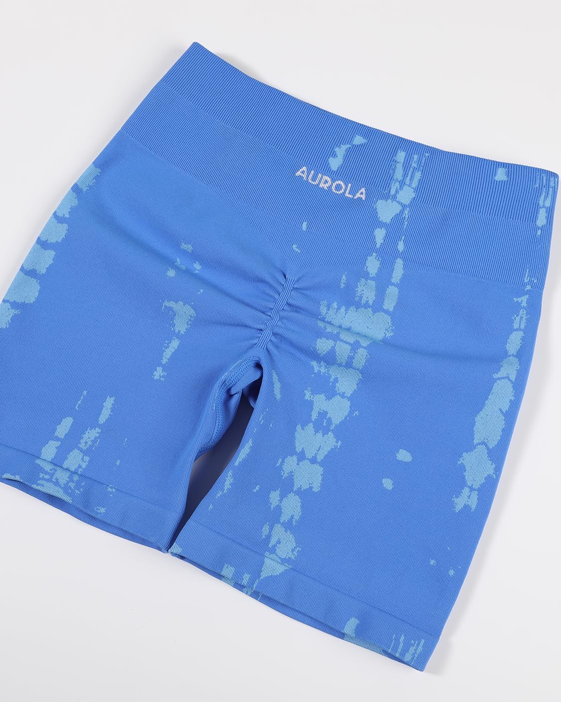 AUROLA Serpent Seamless Scrunch Workout Shorts for Women,Tummy Control Squat Proof Ribbed Thick Active Gym Short - Image 3