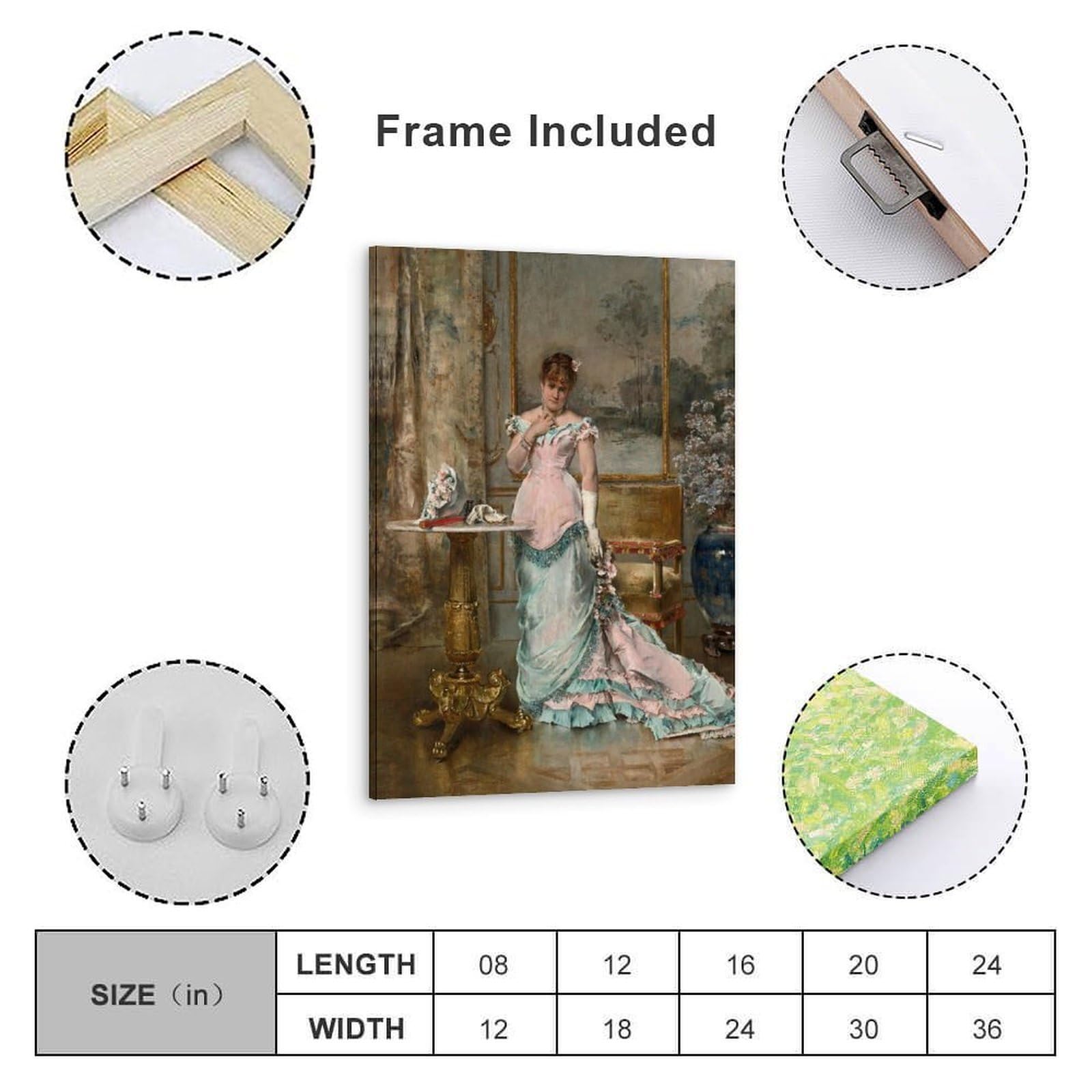 Generisch Avant Le Bal Alfred Stevens Impressionistische Wandkunst