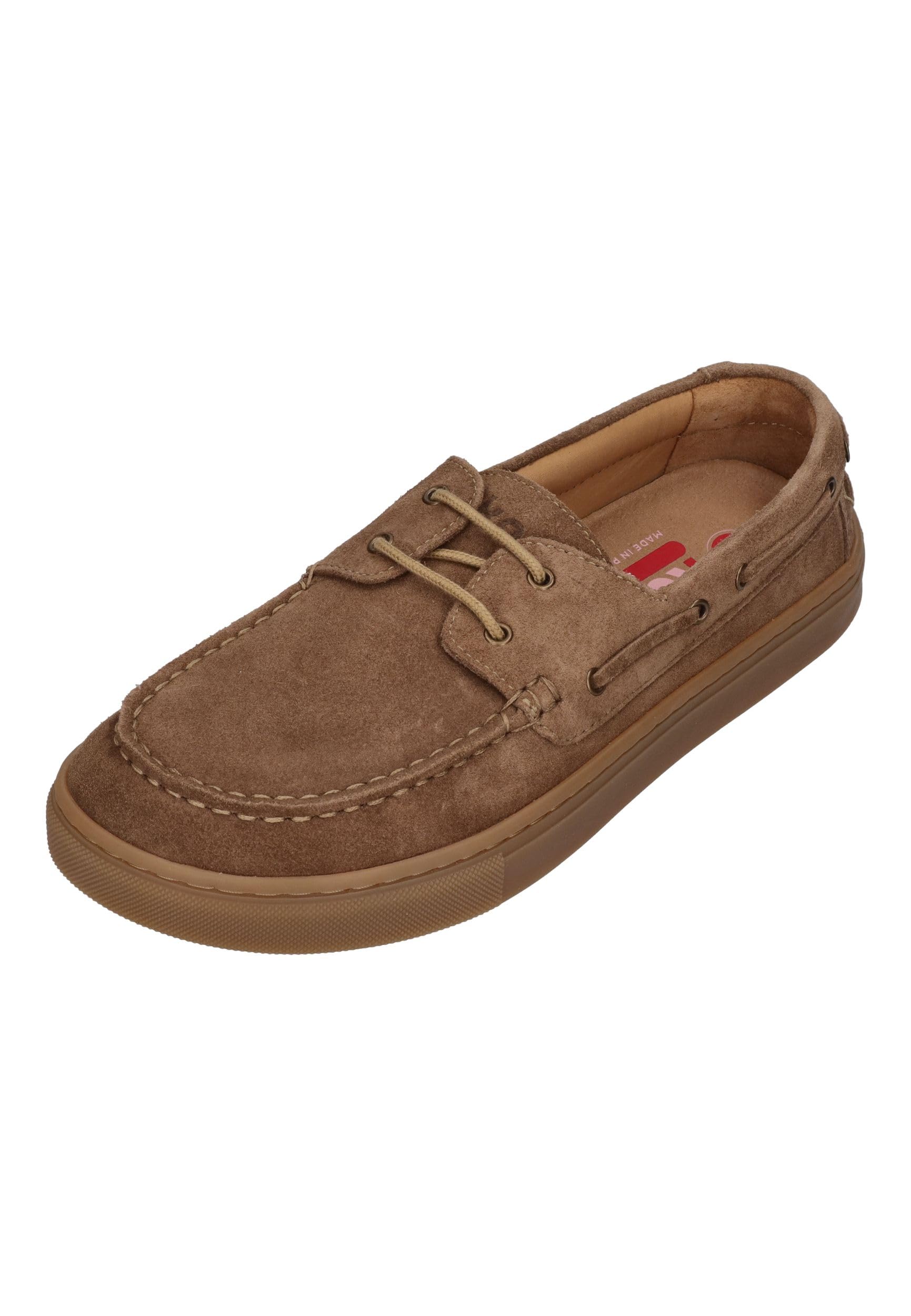 KOEL Barefoot Damen Halbschuhe Bootsschuhe HIVERA Suede Taupe