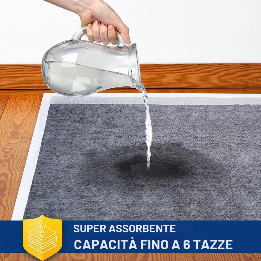 Dono - Tappetini da addestramento monouso al carbone attivo, per cani, super assorbenti, neutralizzano l’odore dell’urina, misura S, M, L, XL
