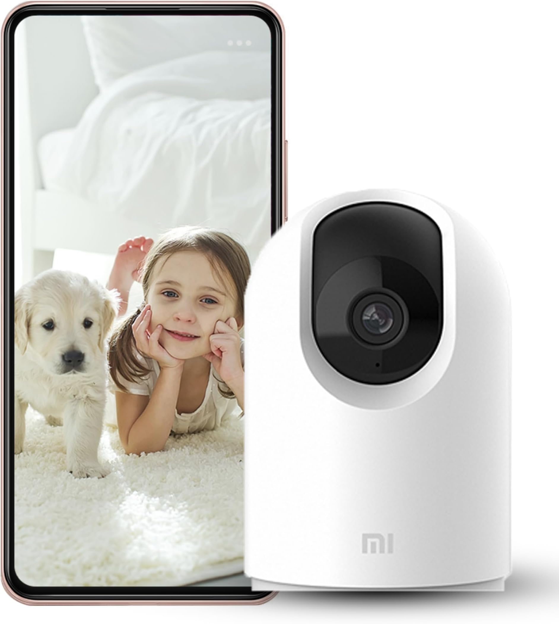 Mi 360ยฐ Home Security Camera 2K Pro with Bluetooth Gateway BLE 4.2 l 2K Super Clear Image Quality | Dual Band Wi-fi Connection l 3 Million Pixels | Full Color in Low-Light | AI Human Detection