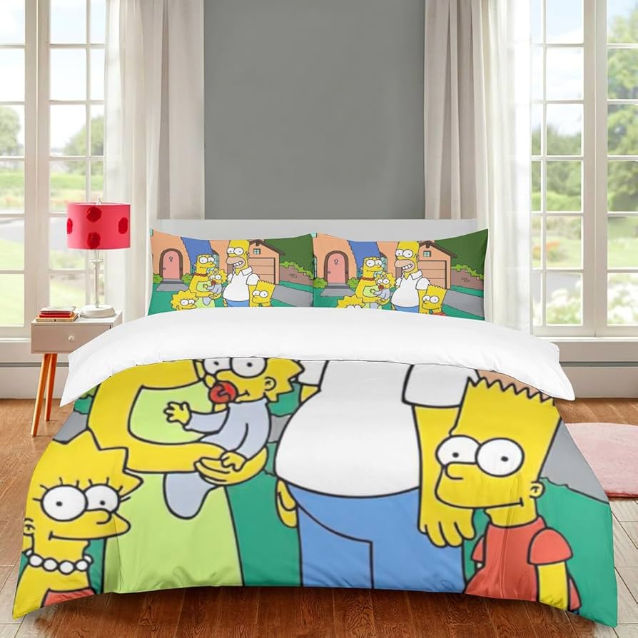 新品希少 シンプソンズロックベッドセット ベットシーツカバー