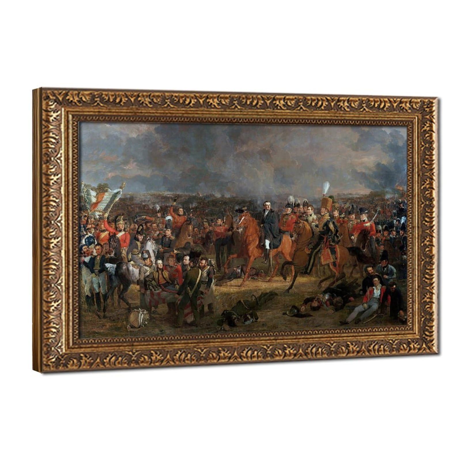 Bataille de Waterloo impression sur toile - Cadre déco murale bureau - 8