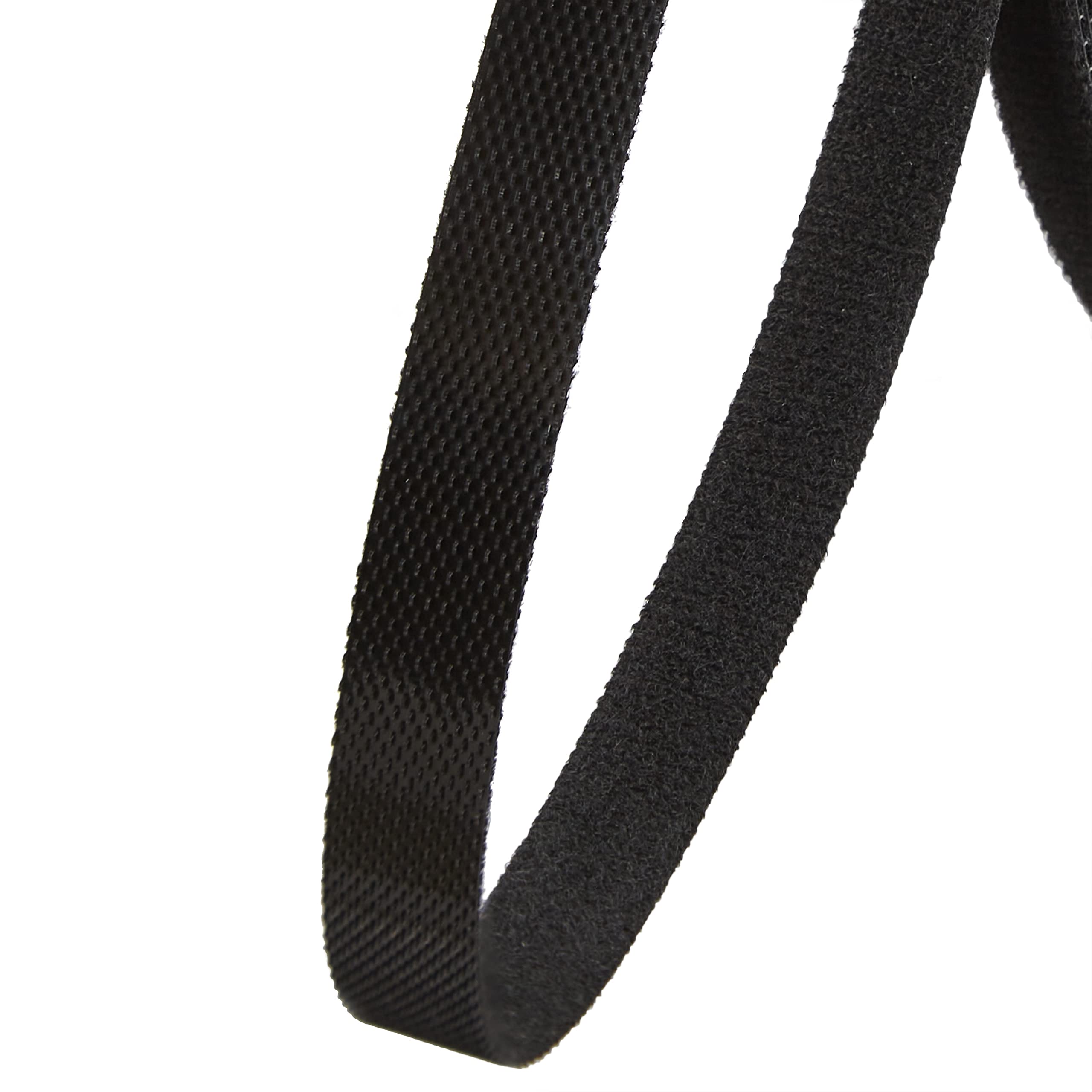 Fascette serracavi 10m con chiusura a strappo richiudibile: nera, sistema cavi, organizzatore cavi, gestione cavi, chiusura a strappo, serracavi con chiusura a strappo adesiva di LIVAIA