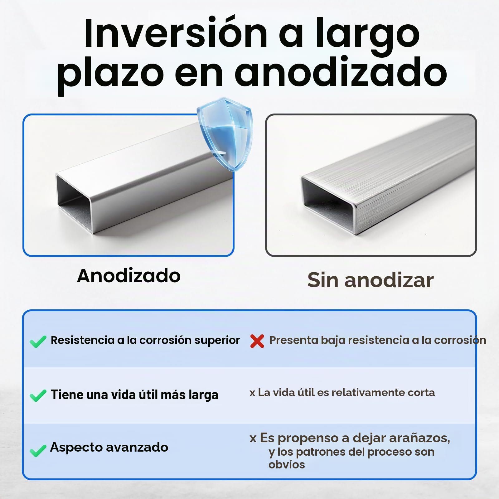 ECO-WORTHY 4 unidades de soporte para panel solar, 114.3 cm, 45 pulgadas, soporte de aluminio para plantas de balcón, ángulo ajustable 0-90°, 100 W-800 W, módulo solar, juego de fijación para techo