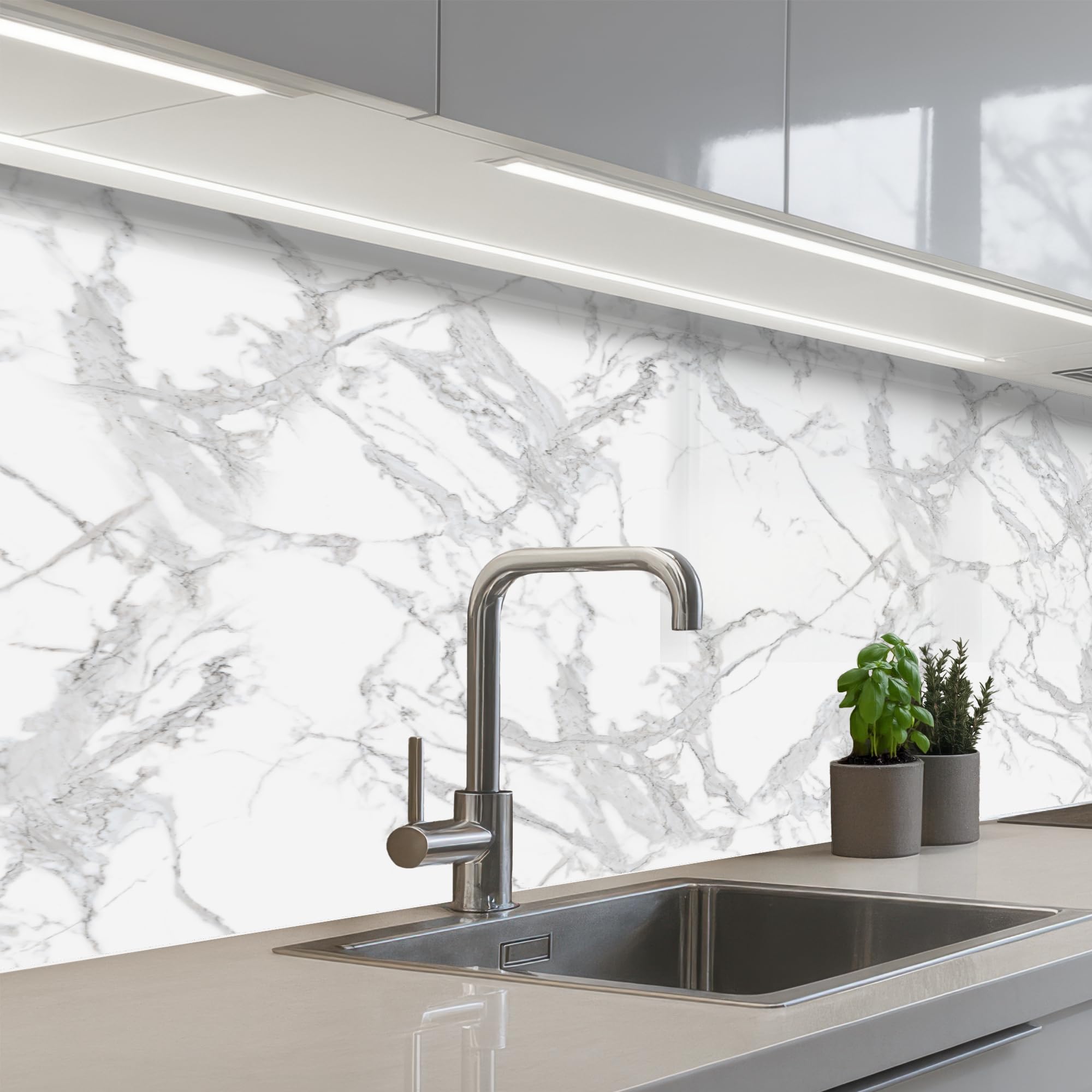 KitchenYeah© Splashback for Kitchen self Adhesive Sink Splash Splatter
