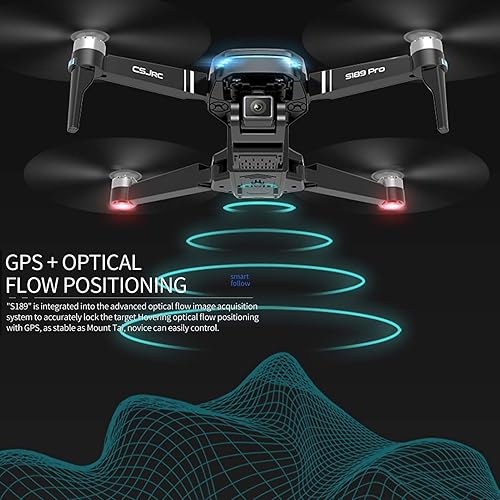 Miniatura 7 de GoolRC CSJ S189 PRO GPS Drone para adultos, 5G WiFi FPV Drone con cámara 4K UHD, RC Quadcopter con motor sin escobillas, posicionamiento de flujo