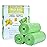 Jaoul Trash Bags 4 Gallon, Small Garbage Bags Strong Tear & Leak Resistant, Unscented Trash Bags for Kitchen, Bathroom, Office, Restroom, Car, Green, 60 Counts