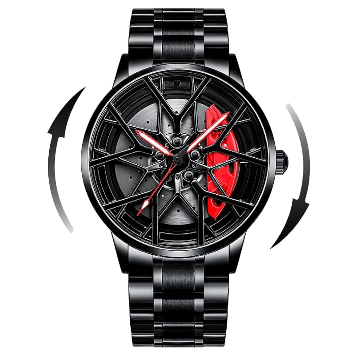 Mihawk X-M8 Reloj Hombre Diseño Llanta 3D Giratorio, Reloj Cuarzo