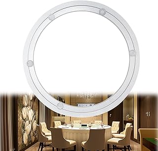 ZXLL Girevole da Tavolo Cuscinetto,Cuscinetto A Sfera con Supporto,Liscio,Anti Ruggine,Proteggi Il Desktop,Cuscinetto da Tavolo,per Piani in Granito E Marmo (Color : Silver, Size : 580mm/23in)