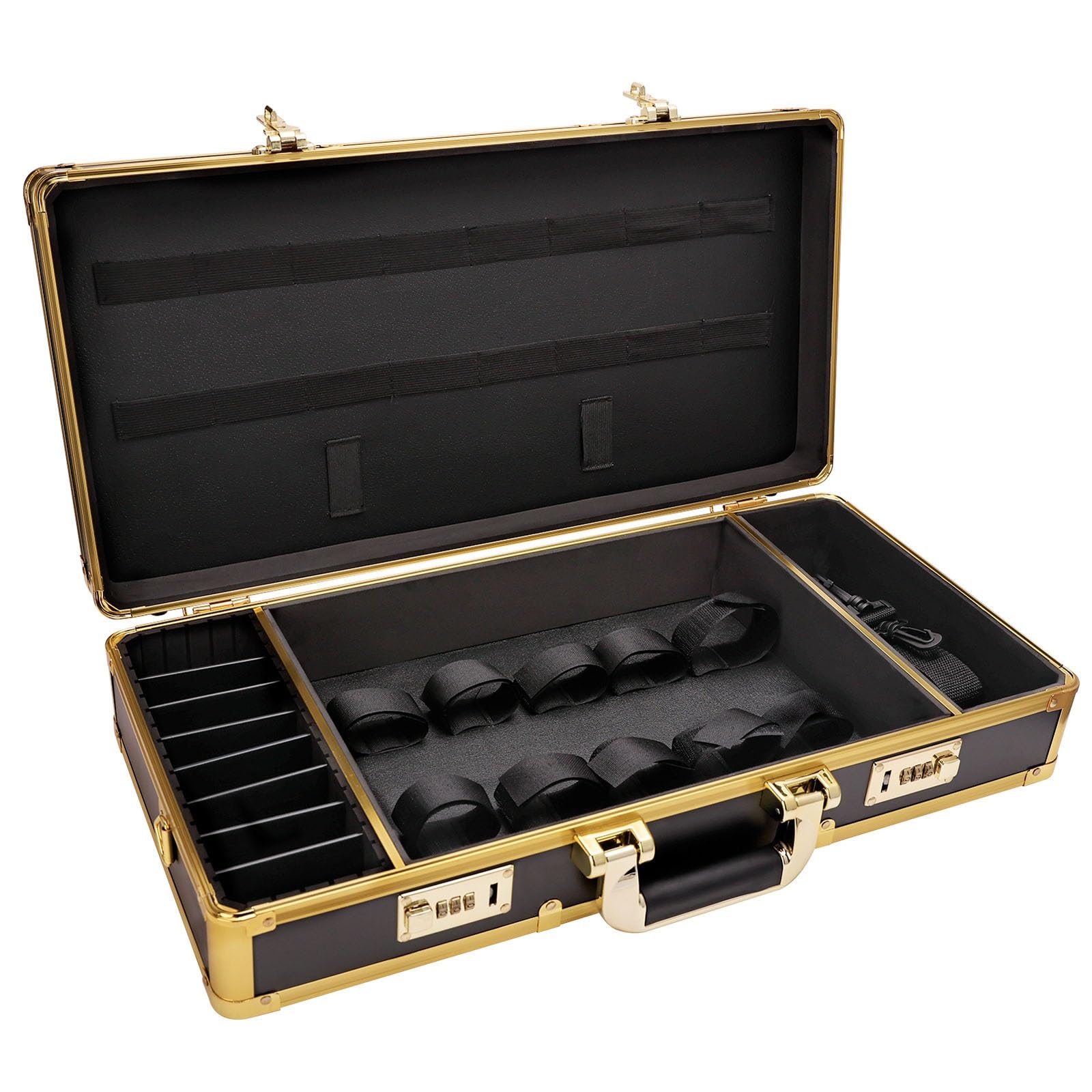 Custodia da Barbiere da Viaggio, Custodia da Trasporto for Barbiere, Organizer for tosatrici e Forniture, Custodia for Bagagli, Organizer for Stilista, Cassetta degli Attrezzi