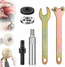 Sunkizzrs® Electric Drill Variable Angle Grinder Connecting Round Rod Handle Converter with 80mm Extension Connecting Rod — M10 Arbor Mandrel Cutting Tool Accessories for Angle Grinder Drill