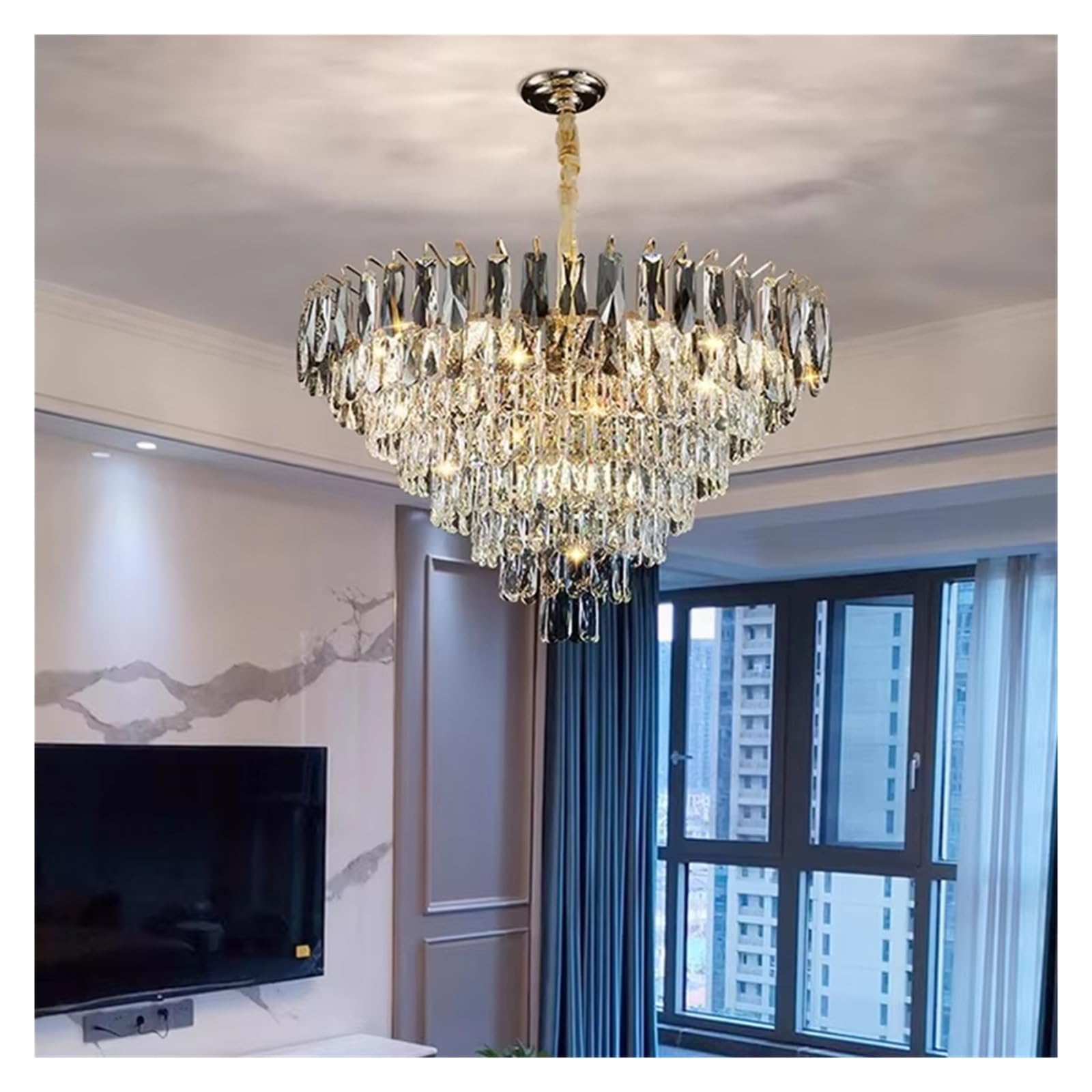 KXEcoLife Home Decor Chandeliers for Dining Room Lustre Pendant Lights Hanging Lamps Ceiling Light Fixture Indoor Lighting