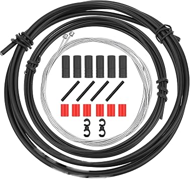 CTRICALVER Bike Shift Derailleur Cables & Housing Kit Universal Bicycle Shifter Cable Replacement Repair Parts for MTB Road Bike