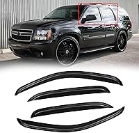 Vista 112 de Visera de ventana para Jeep Cherokee 1984-2001 (Excluye Modelo Limited), Protectores Guards Shields de lluvia de canal exterior, Deflector