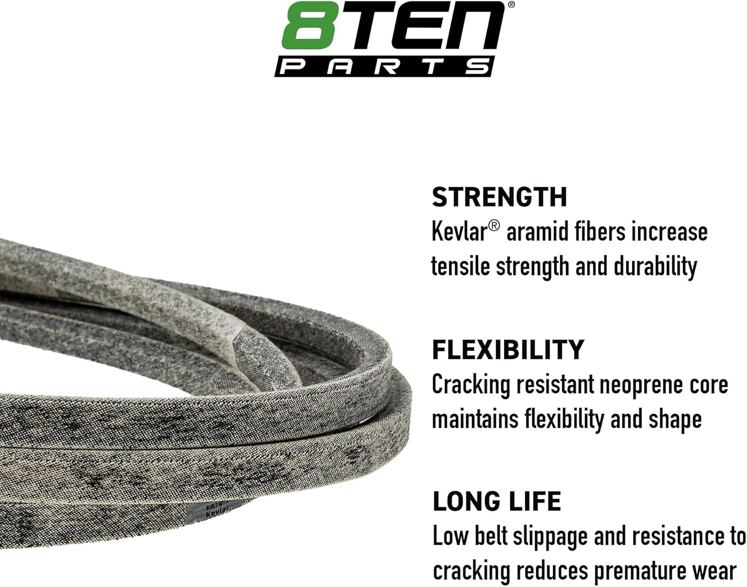 8TEN Belt with Kevlar for Husqvarna LZ7230 TRD72L 72-Inch 522740201 199 x 5/8