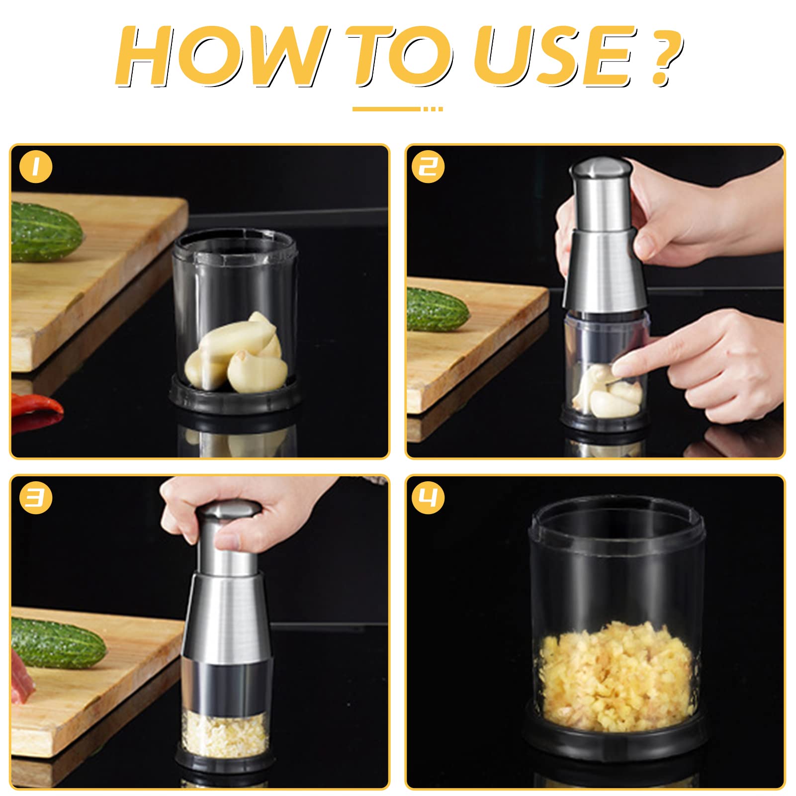 Amazon | ハンディチョッパー にんにく潰し ミニ フード