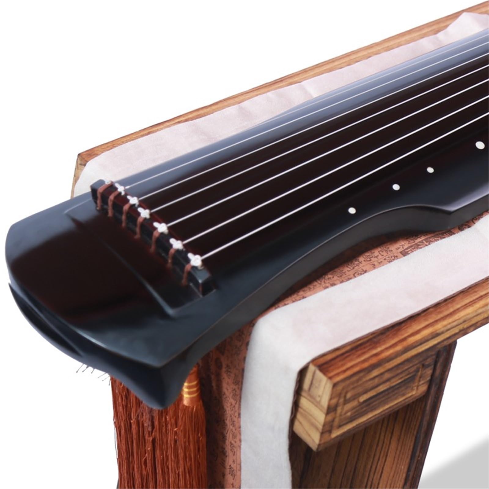 Schwarzes Siebensaitiges Guqin-Paulownia-Holz – Anfängerleitfaden Für Nationales Musikinstrument Im Fuxi-Stil Professional Performance Guqin