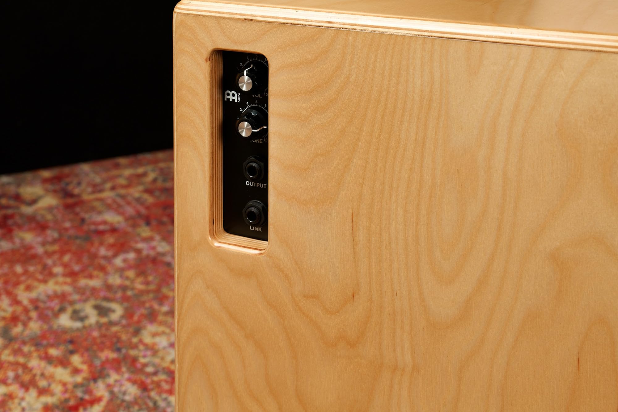 Meinl Percussion Pickup Woodcraft Cajon - Grande Drum Box con Pickup, Rullante e Basso - Superficie di Suono in Betulla del Baltico (PWC100B)