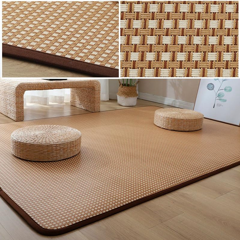 Tapis de sol en rotin pliable pour remplacer les tapis poussiéreux