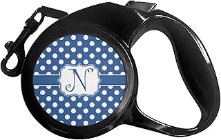 Polka Dots Retractable Dog Leash - Large (Personalized)