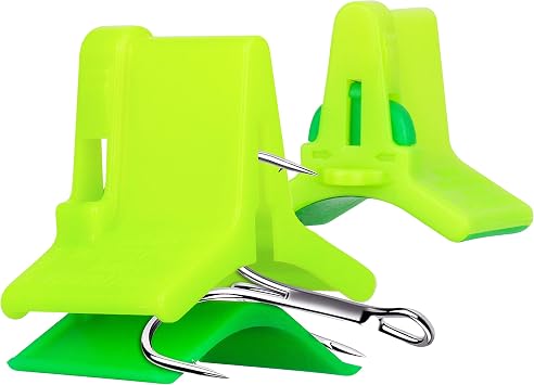 RUNCL Treble Hooks Covers Fishing Hooks Protector Treble Hook Safety Cap Hook Bonnets for Fishing Lures - Spring Design, Hollow Construction, Tangles Free, Fishing Hook Caps