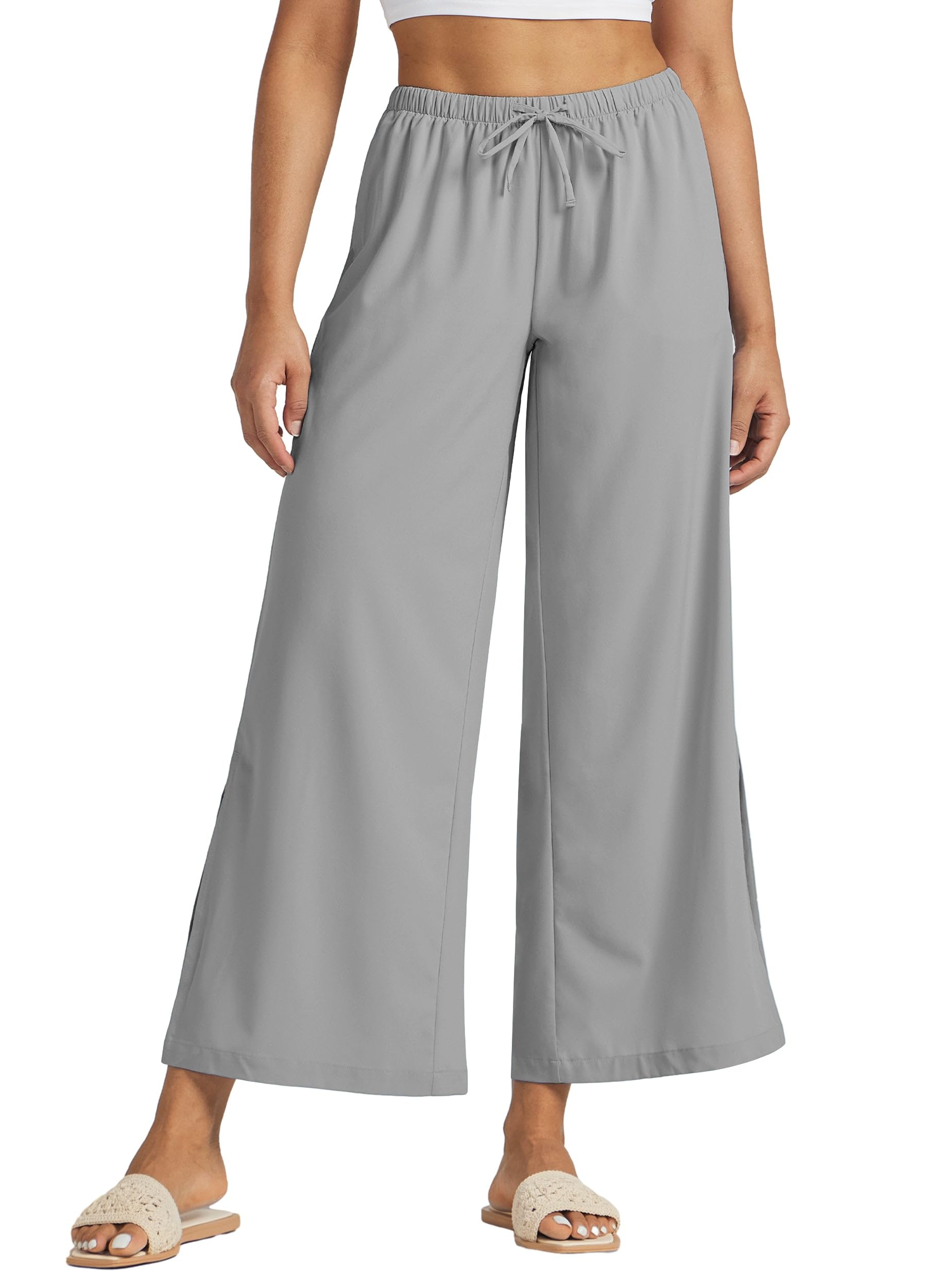 Willit Women's Wide Leg Pants UPF 50+ Swim Beach Pants Lightweight Travel Pants Quick Dry Sun Protective