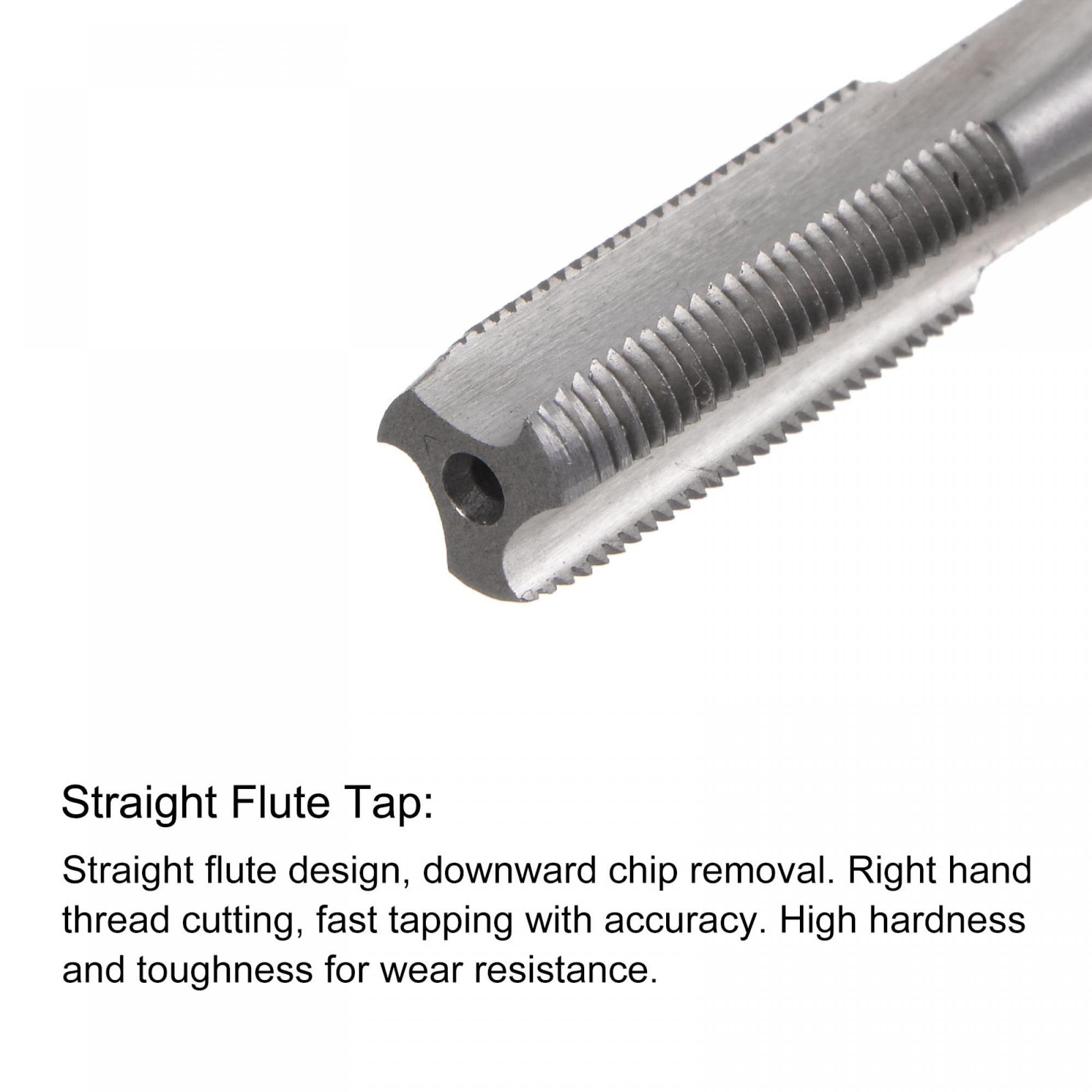 Zestaw gwintowników z rowkiem prostym M8 x 0,75 i wierteł krętych 7,2 mm, metrycznych, ze stali szybkotnącej kobaltowej M35, do wiercenia gwintów maszynowych w stali nierdzewnej