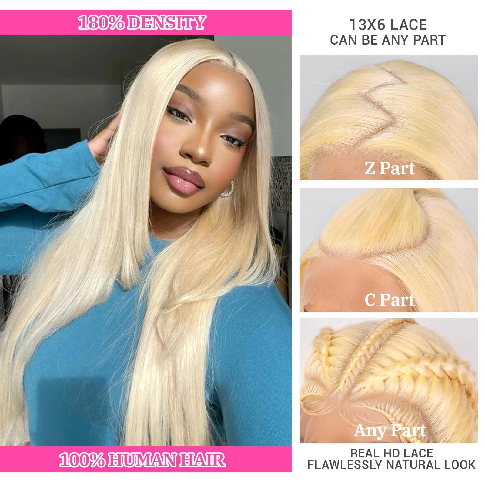 Blonde Human Hair 13x6 Lace Front Wig