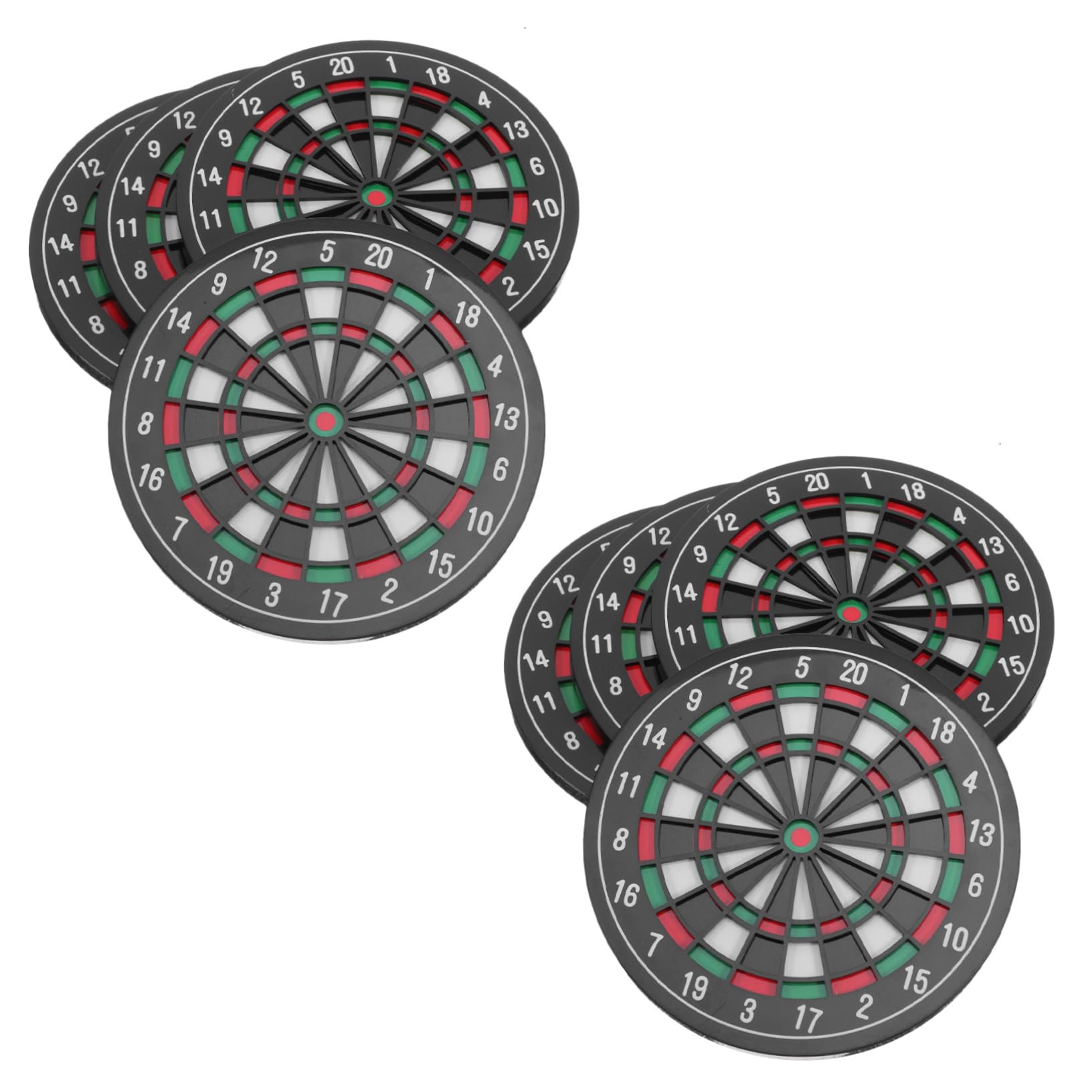Dessous de verre résistants chaleur 8 pièces Cabilock tapis fléchettes soirée