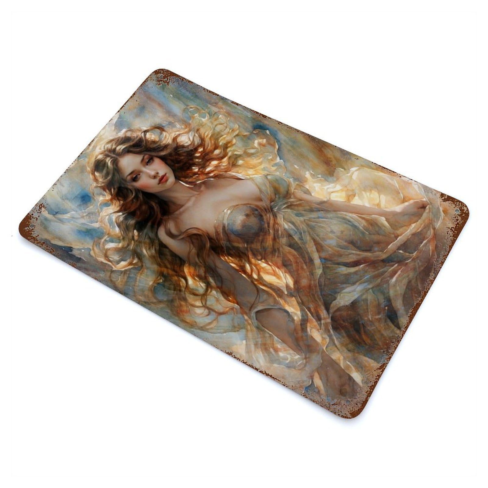 Goddess of Fertility Retro Metal Sign 11.8"x7.9", Classic Wall Plaque for Garage, Pub Or Kitchen