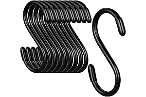 3 Inch Black Non-Slip S Hooks: Durable, Versatile Hanging Solutions