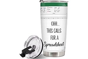 Funny Office - Accountant Gifts Spreadsheet Tumbler for Boss