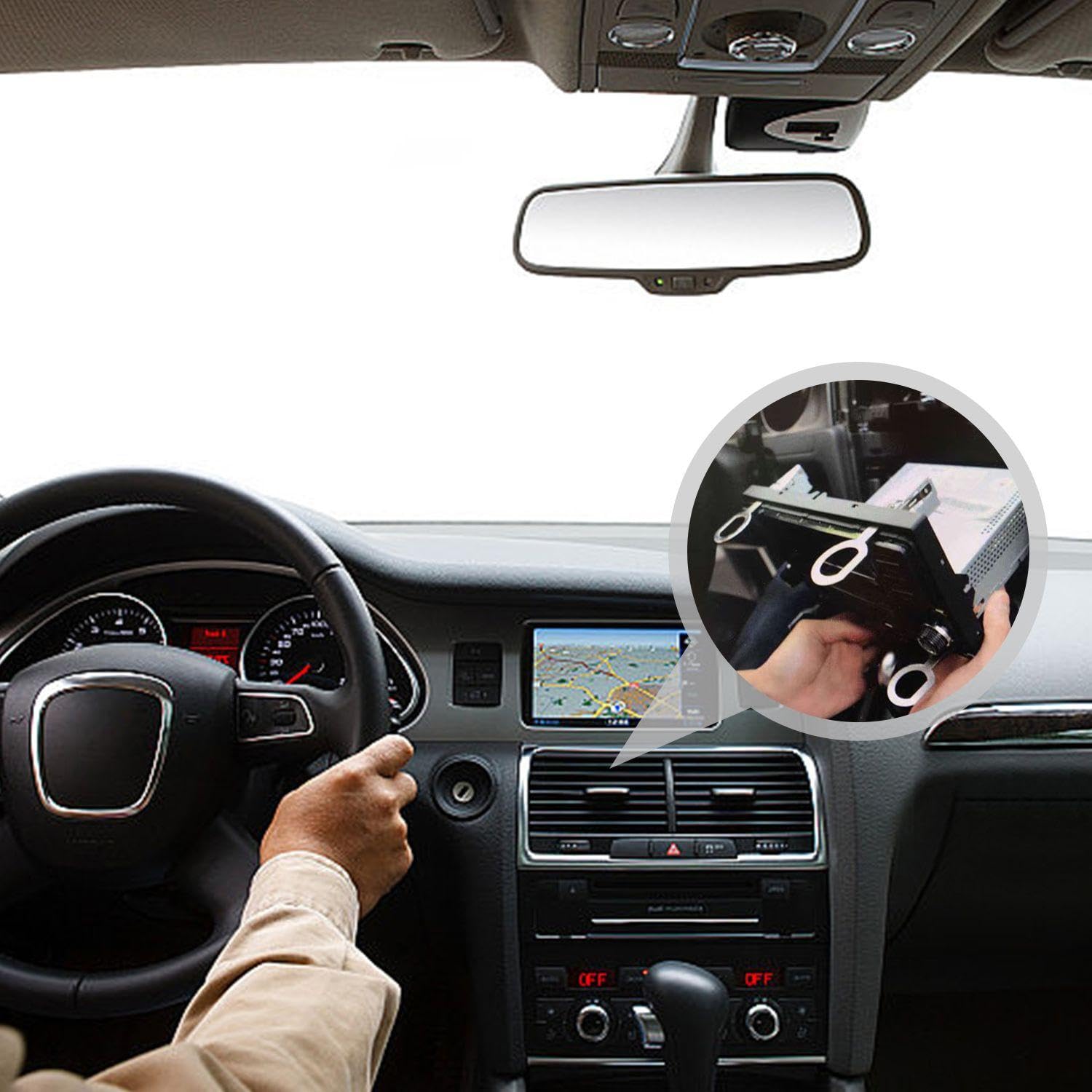 Strumenti Di Smontaggio Dell'Autoradio 4 Pezzi, Strumento Chiave Di Smontaggio Dell'Unità Principale, Strumento Di Sblocco Auto, Strumento Di Sgancio Rapido Della Radio