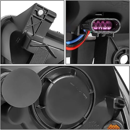 Miniatura 5 de Auto Dynasty Par de luces LED 3D DRL con carcasa cromada, proyector de esquina transparente, compatible con Dodge Charger 11-14