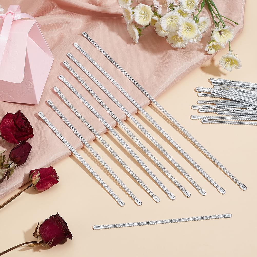 BENECREAT 80 Pcs Désossage en Métal en Spirale 8 tailles Désossage de Corset Désossage en Acier pour la Couture Désossage en Acier en Spirale Prédécoupé pour Fournitures de Fabrication de Corset