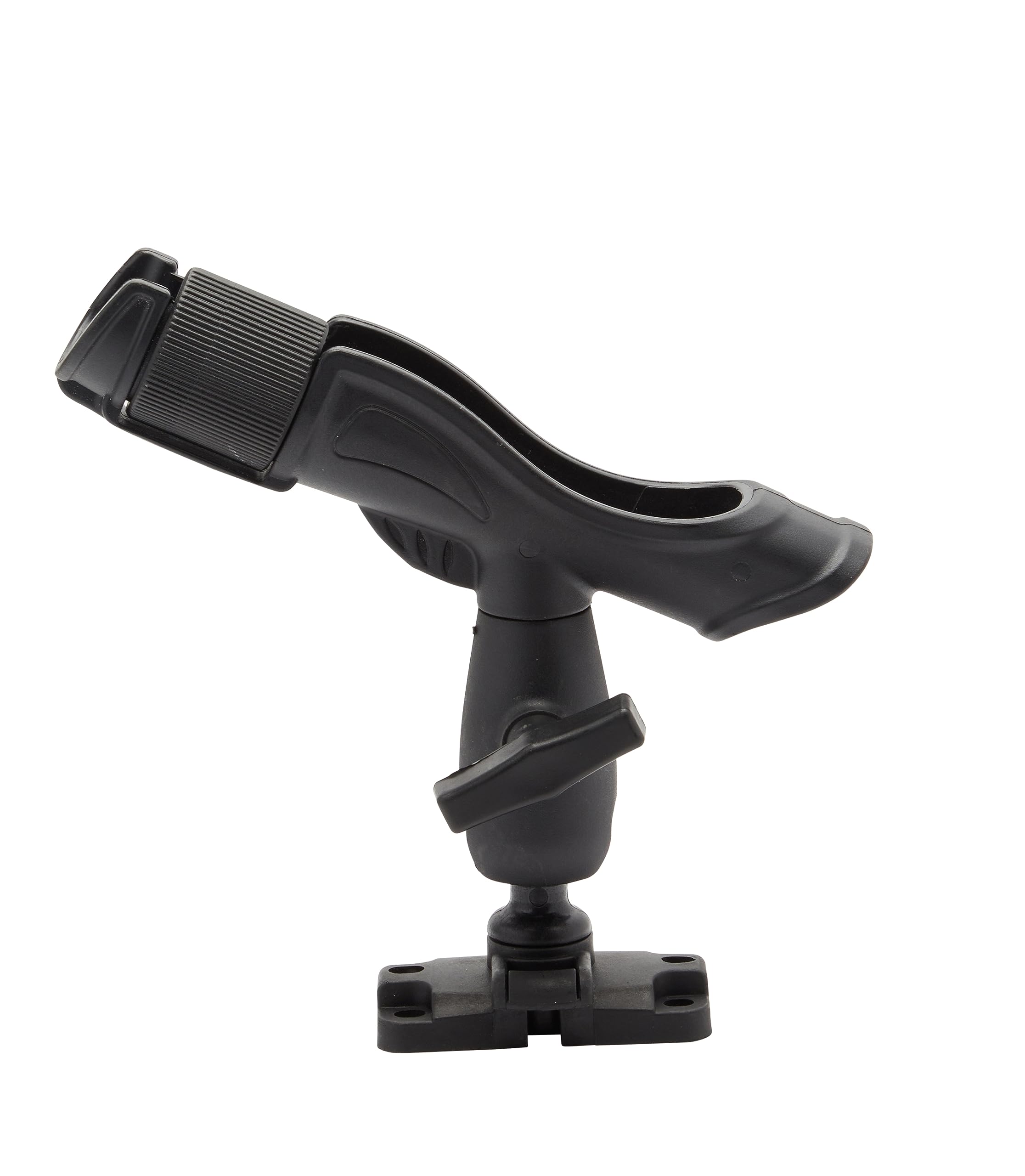 Extreme Max 3006.8629 Ball-Mount Omnidirectional Adjustable Rotating Fishing Rod Holder for Kayaks, Black