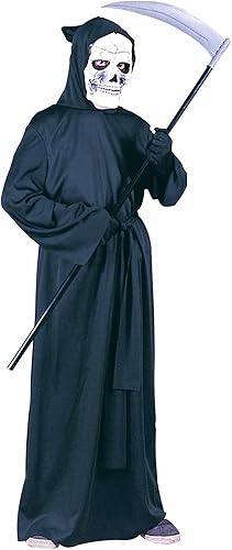Fun World Disfraz de bata de terror para niño grande, color negro, talla única