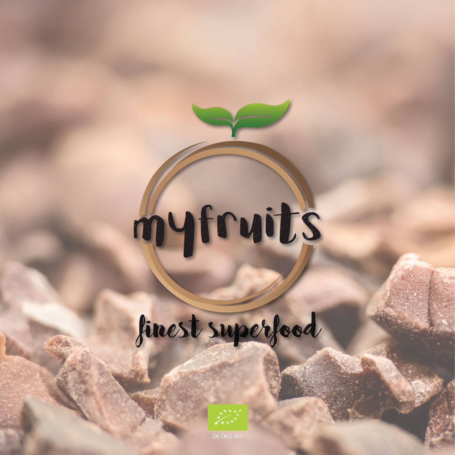 myfruits Bio Nibs kakao, 1000 g, kukurydza kakaowa bez dodatków, bez cukru, delikatnie prażone dla uzyskania czekoladowego smaku, do pieczenia lub musli