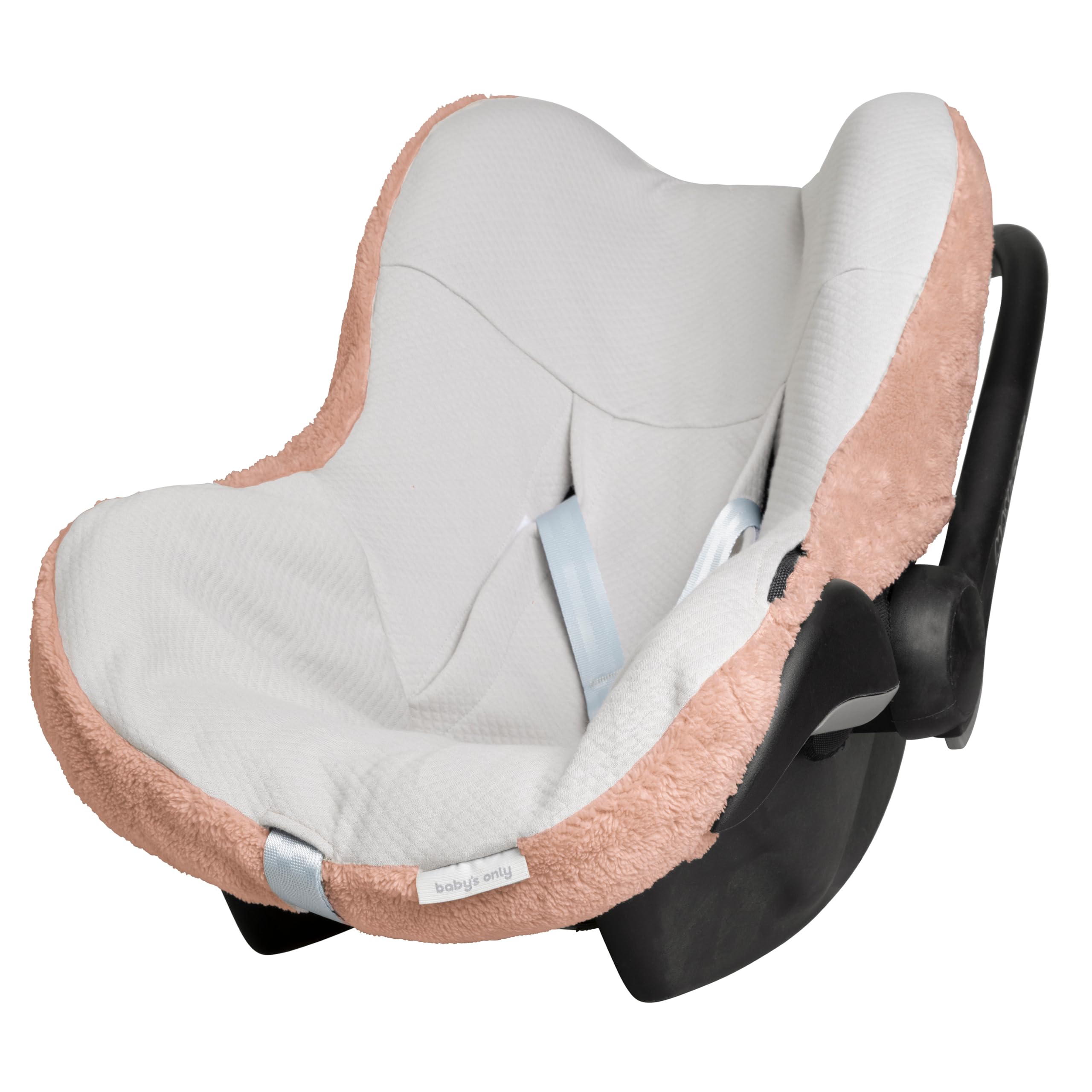 Baby's Only - Bezug Babyschale Cozy - Gruppe 0+ - Babyschalenbezug aus Teddystoff - Schonbezug für Autositz - für 3- und 5-Punkt-Gurte - Kindersitzbezug für Jungen und Mädchen - Tuscany