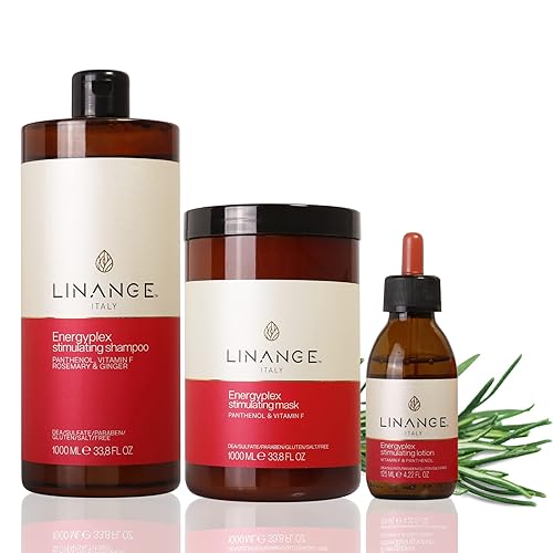 Miniatura 4 de LINANGE Energyplex Mascarilla estimulante del cabello, tratamiento nutritivo para cabello débil y quebradizo, 16.9 fl oz  16.9 fl oz